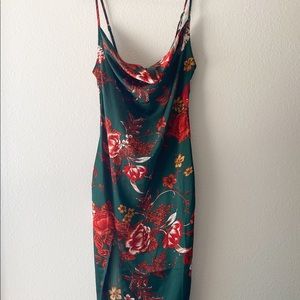 Strappy Satin Dress